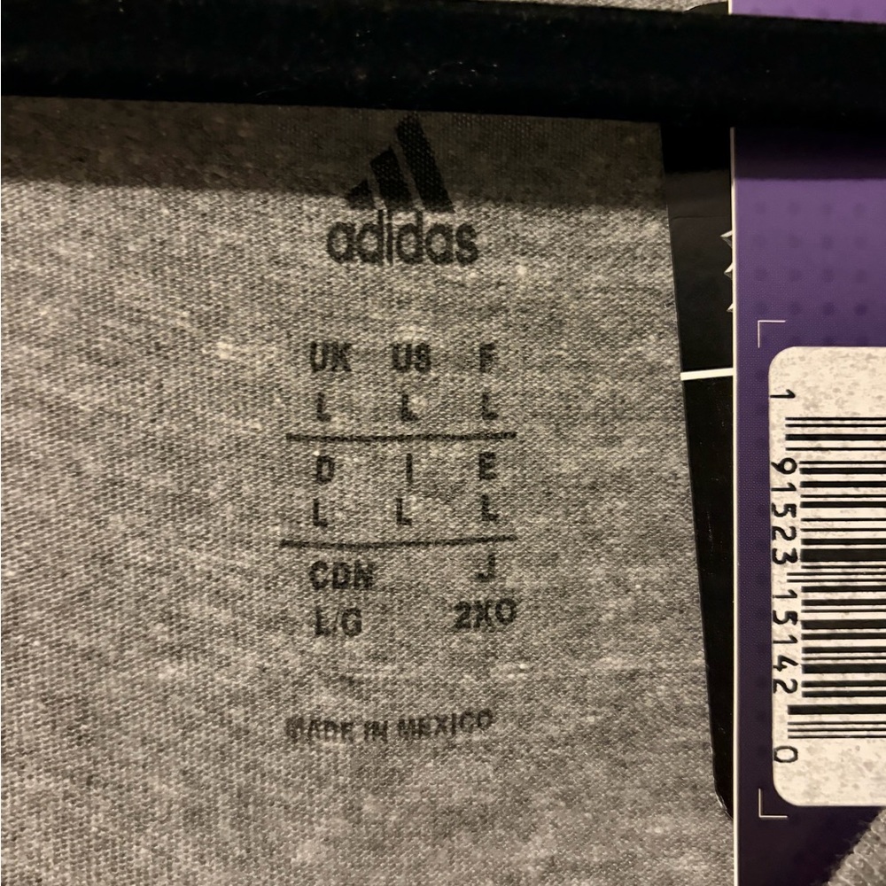 Adidas Toronto Maple Leafs Gray T-Shirt with Blue Logo - Picture 2 of 4
